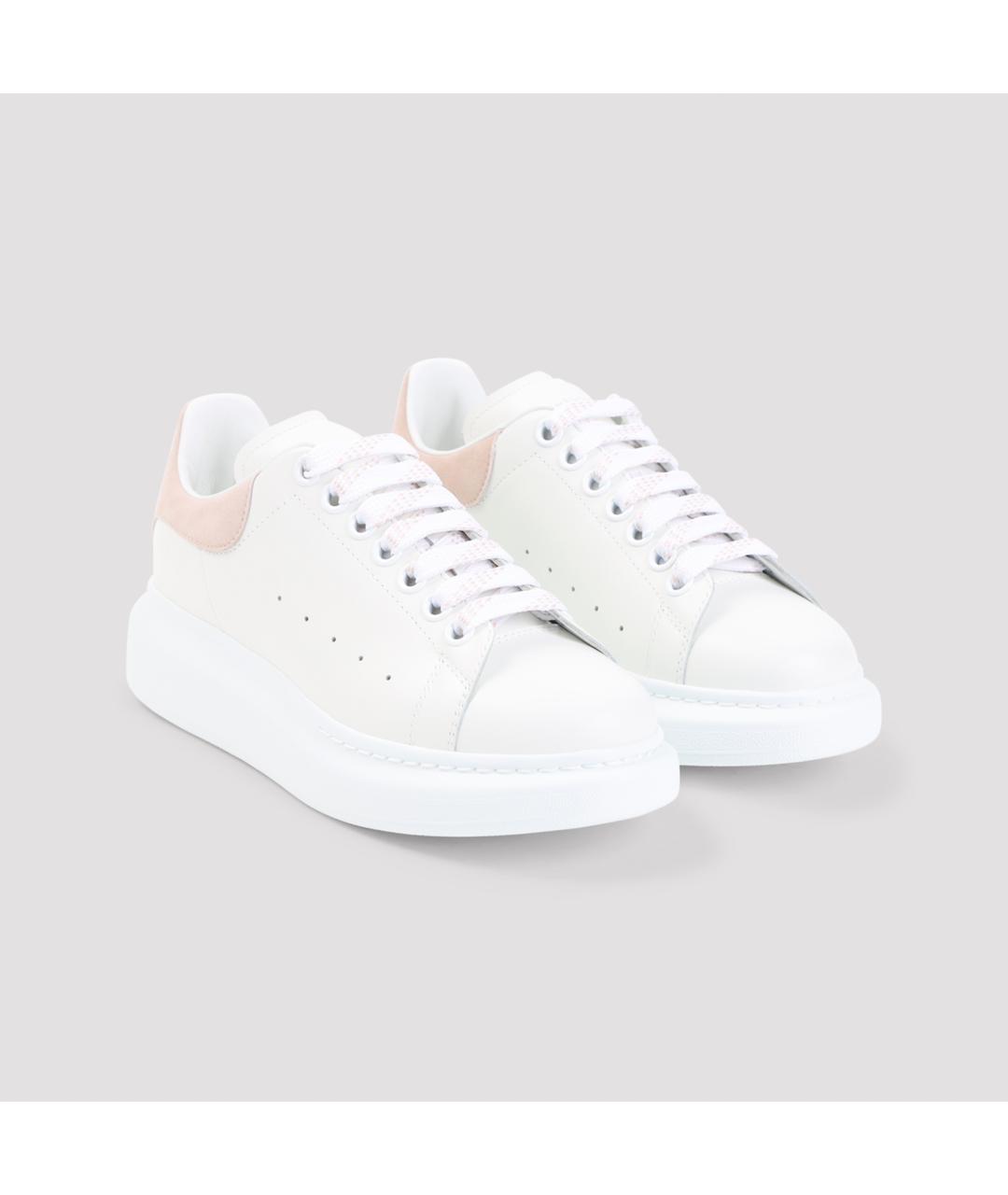 ALEXANDER MCQUEEN Белые кожаные кеды, фото 3