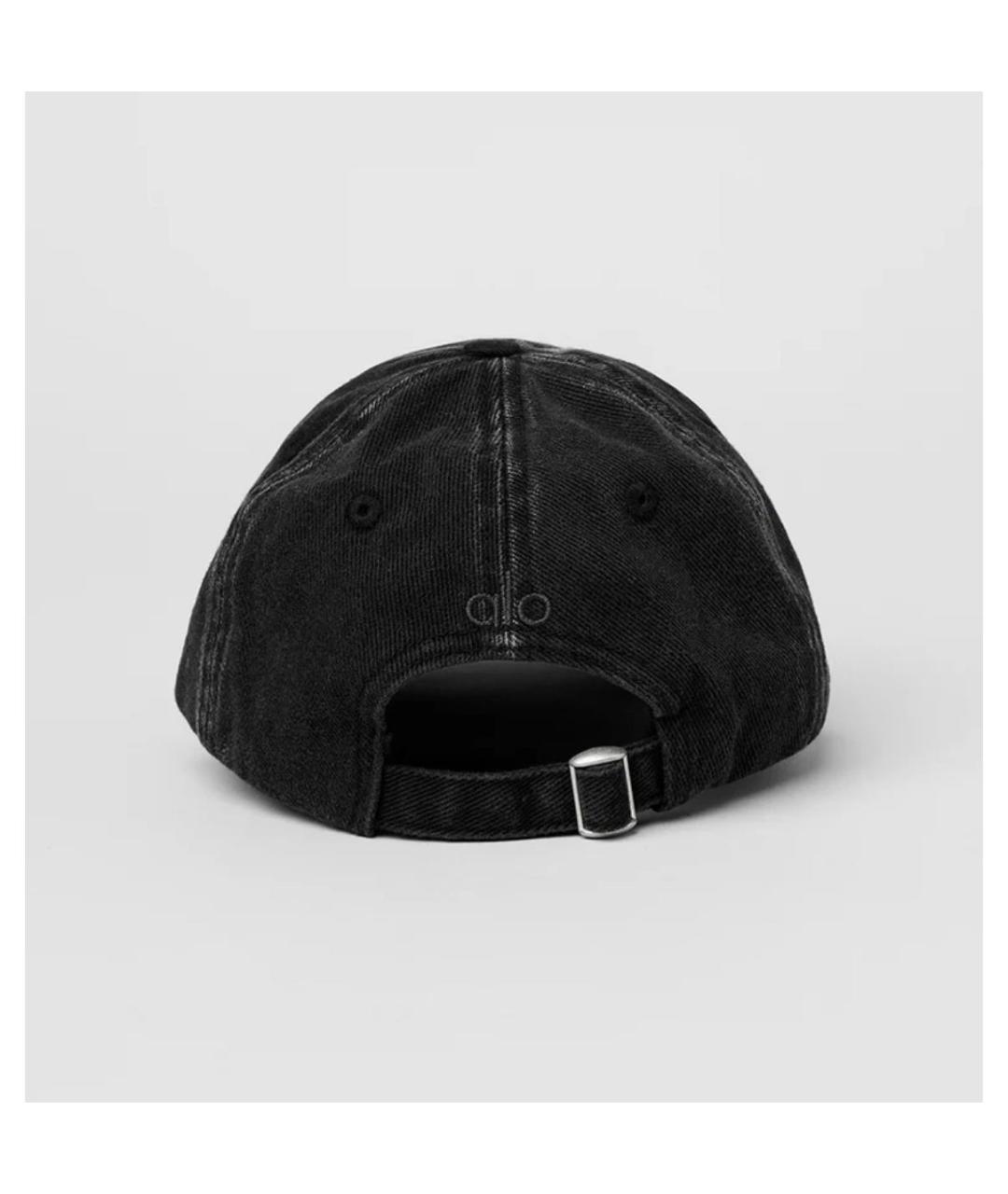 ALO YOGA Антрацитовая хлопковая кепка, фото 2