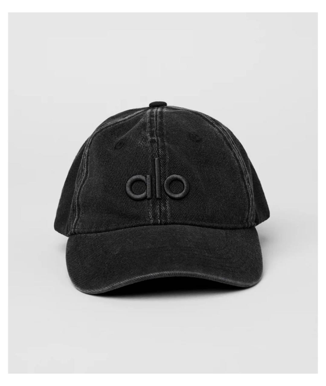 ALO YOGA Антрацитовая хлопковая кепка, фото 5
