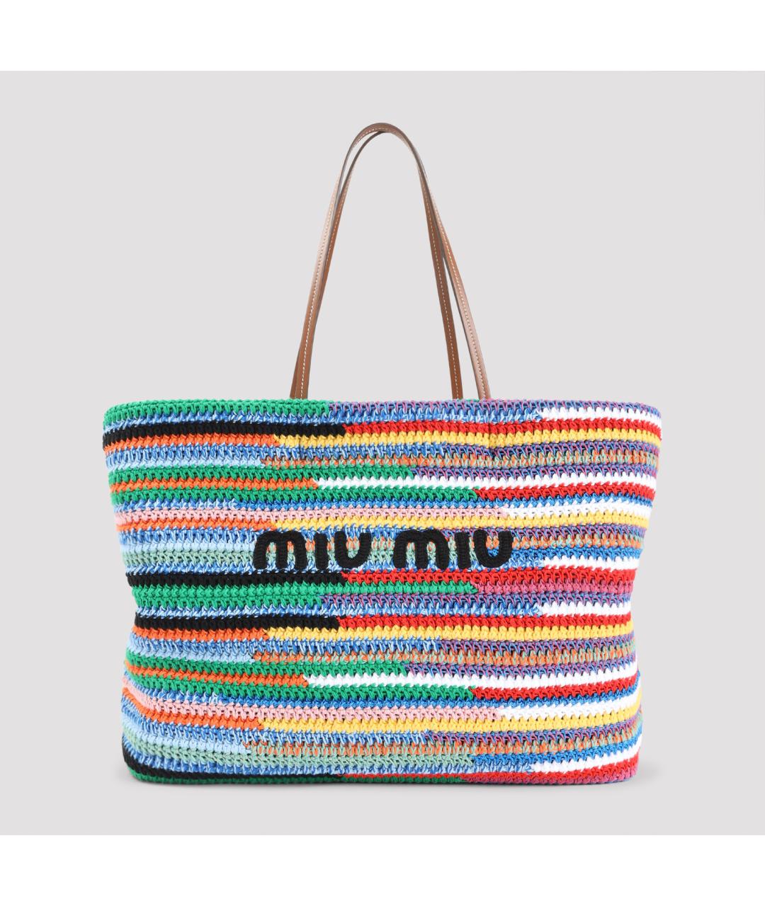 MIU MIU Мульти хлопковая сумка тоут, фото 2