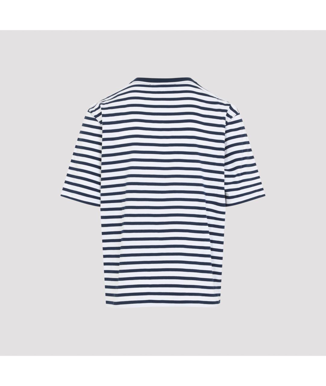 Ami Paris Темно-синяя хлопковая футболка, фото 3