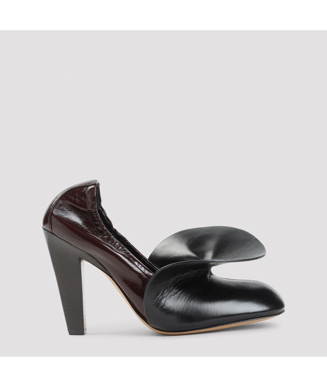 PHOEBE PHILO Бордовые кожаные туфли, фото 5