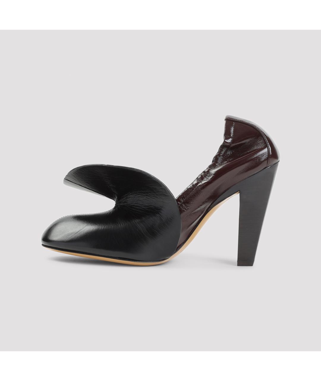 PHOEBE PHILO Бордовые кожаные туфли, фото 2