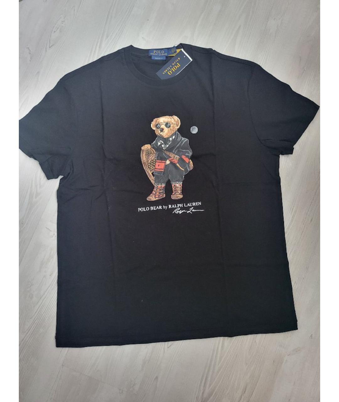 POLO RALPH LAUREN Черная хлопковая футболка, фото 8