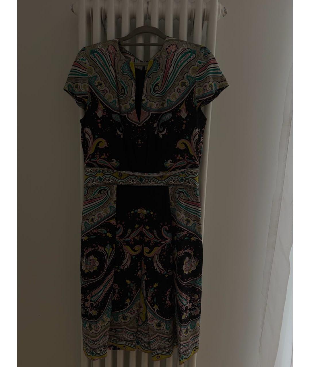 ETRO Черное шелковое вечернее платье, фото 5
