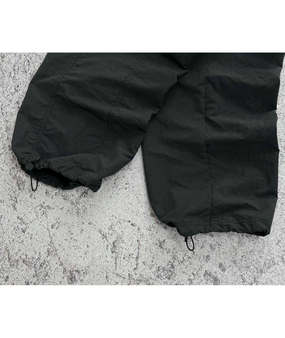 NIKE Черные полиамидовые повседневные брюки, фото 6