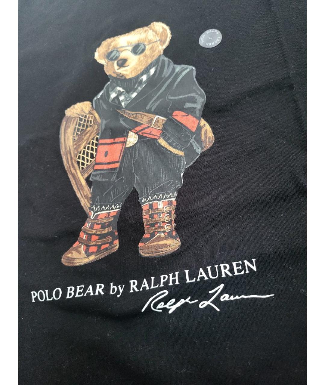 POLO RALPH LAUREN Черная хлопковая футболка, фото 5