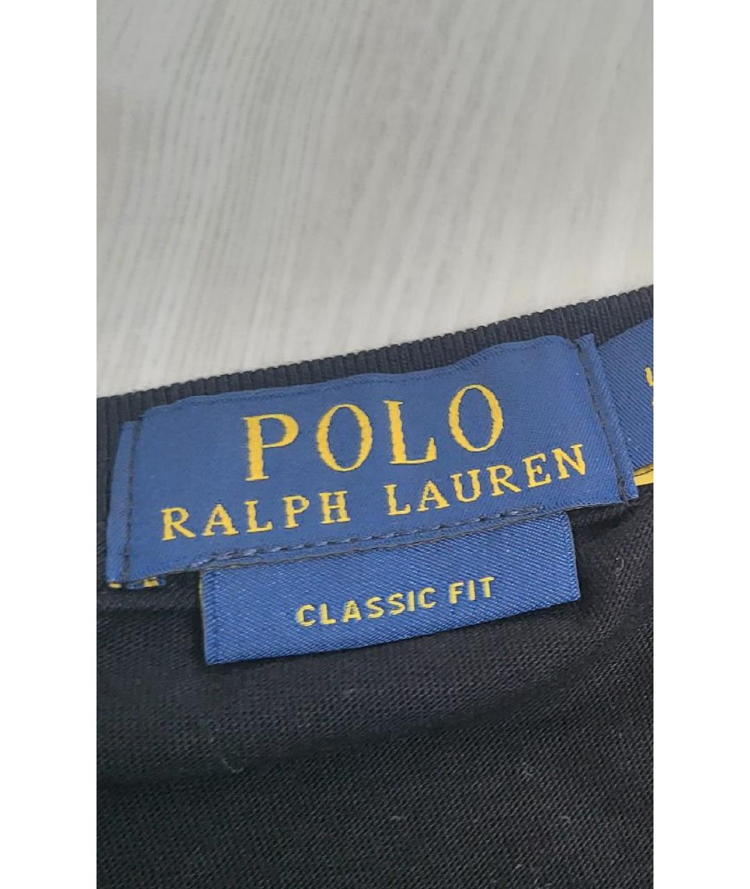 POLO RALPH LAUREN Черная хлопковая футболка, фото 7