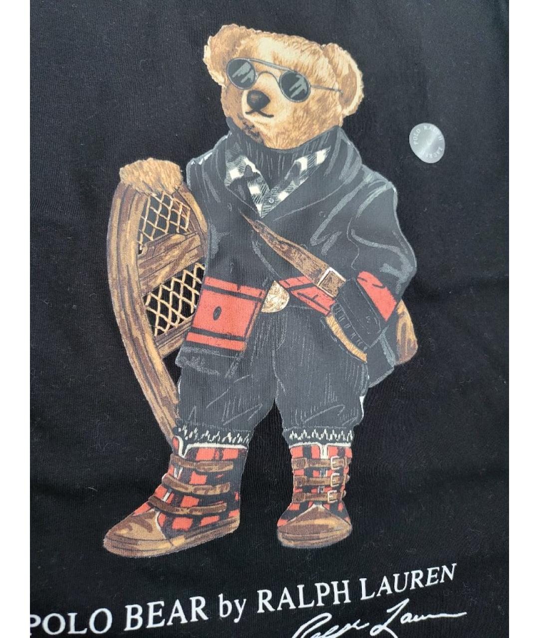 POLO RALPH LAUREN Черная хлопковая футболка, фото 6