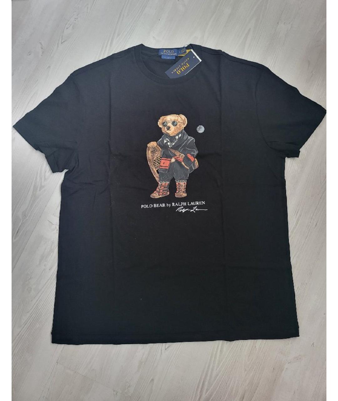 POLO RALPH LAUREN Черная хлопковая футболка, фото 8