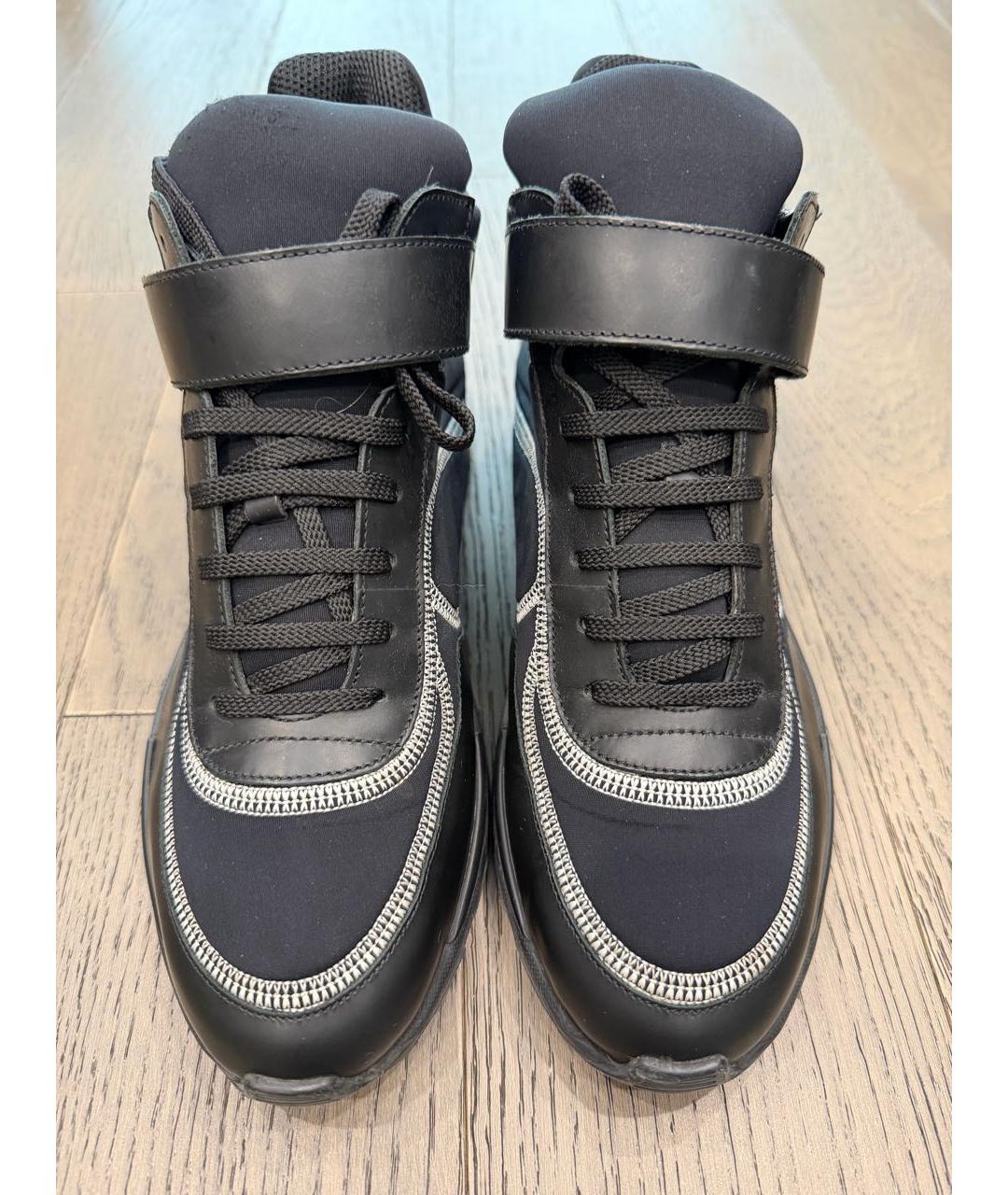 CHANEL Черные текстильные кроссовки, фото 3