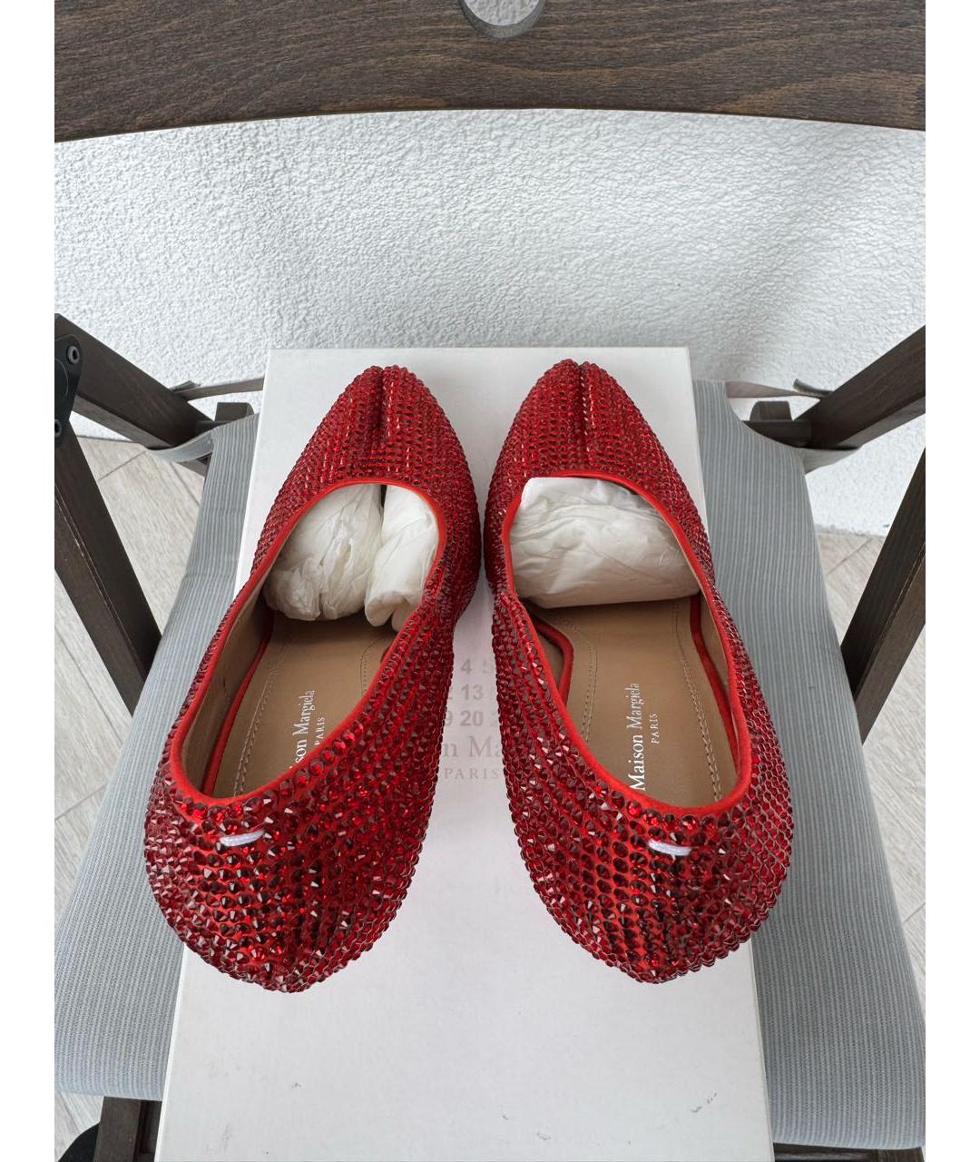 MAISON MARGIELA Красные туфли, фото 6