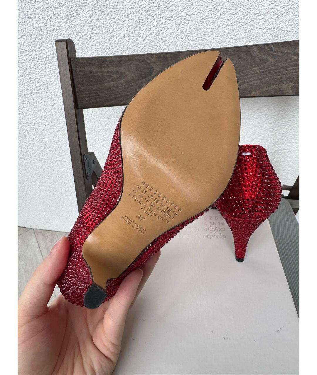 MAISON MARGIELA Красные туфли, фото 7