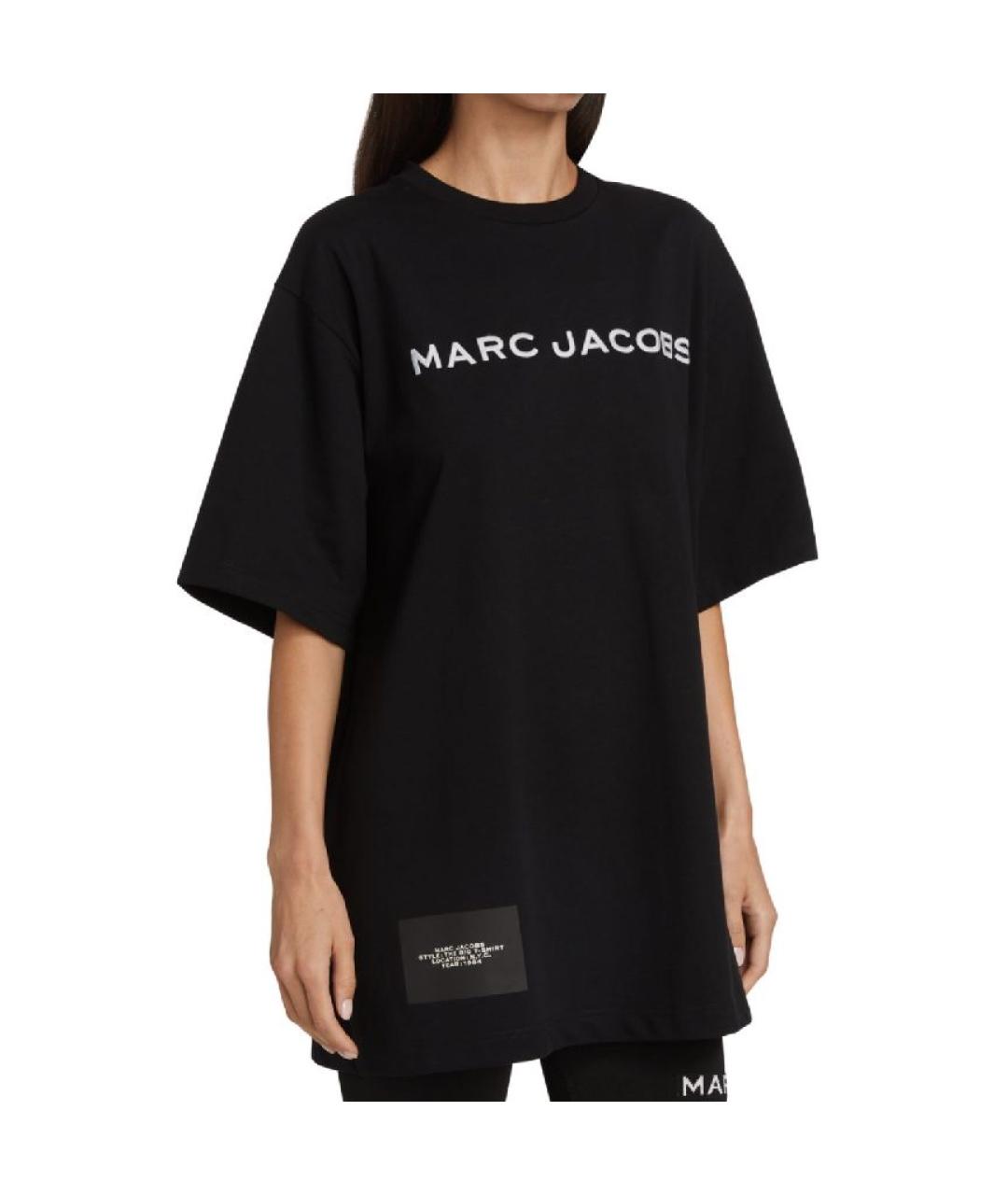 MARC JACOBS Черная хлопковая футболка, фото 4