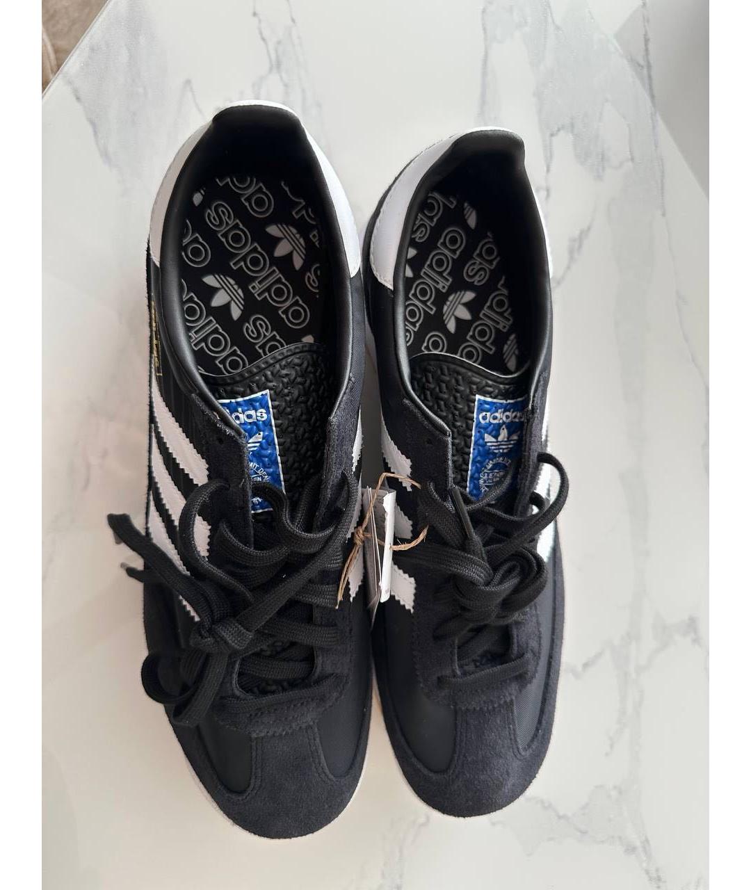 ADIDAS Черные замшевые низкие кроссовки / кеды, фото 2