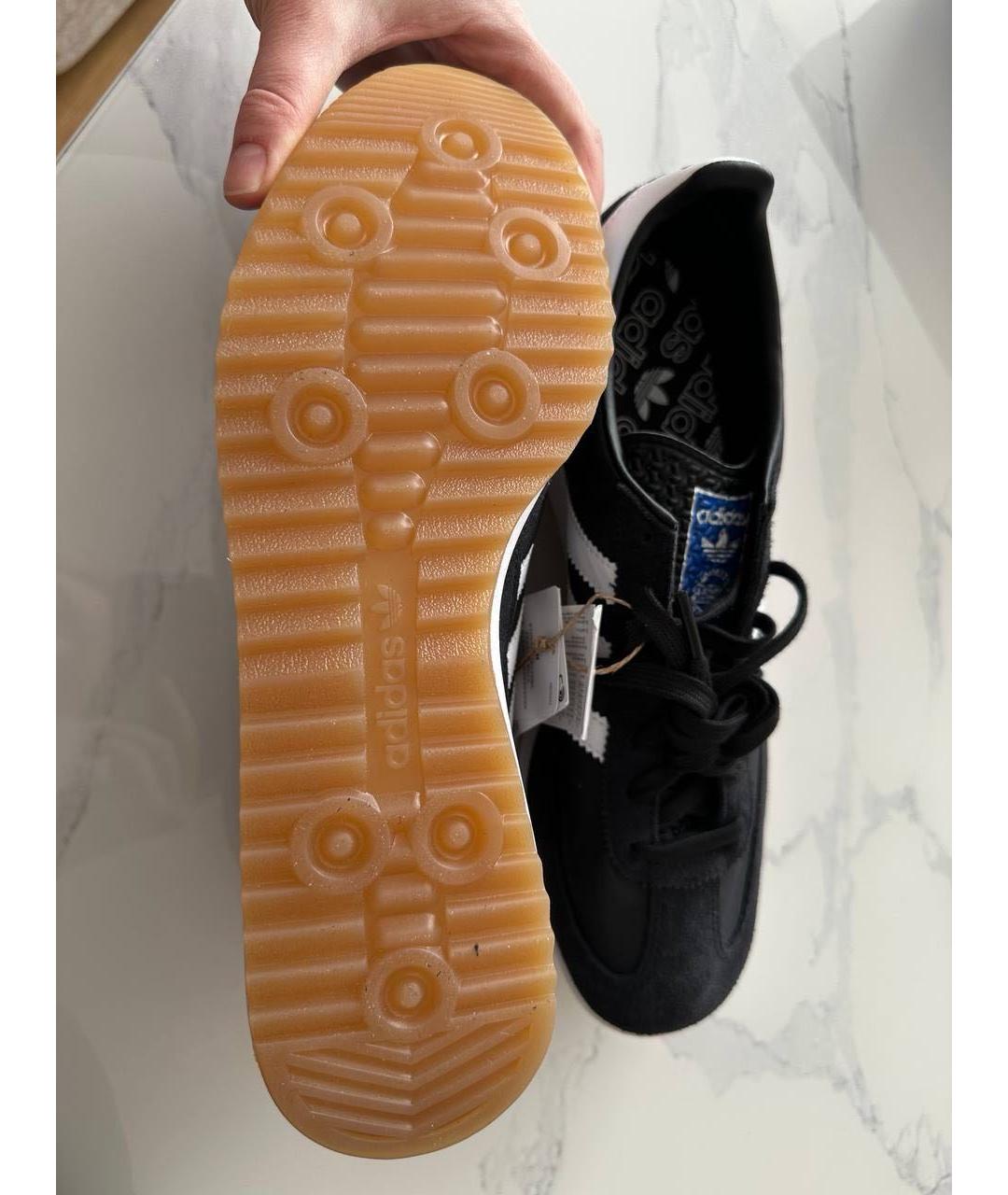 ADIDAS Черные замшевые низкие кроссовки / кеды, фото 5