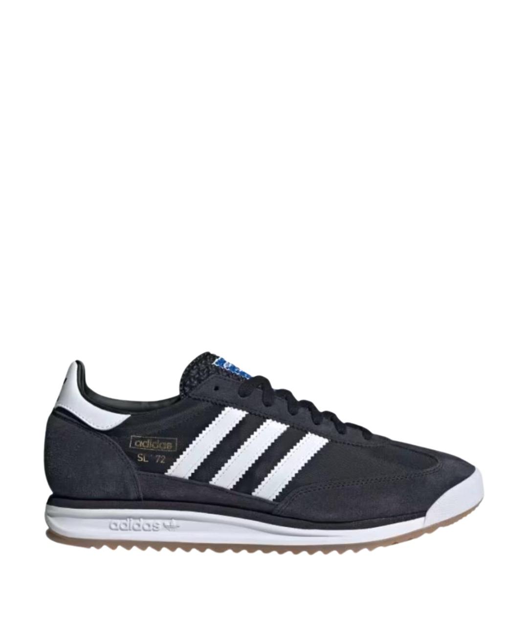 ADIDAS Черные замшевые низкие кроссовки / кеды, фото 1