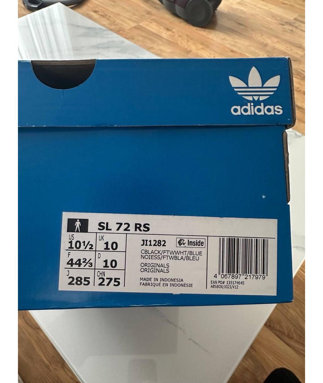 ADIDAS Черные замшевые низкие кроссовки / кеды, фото 8