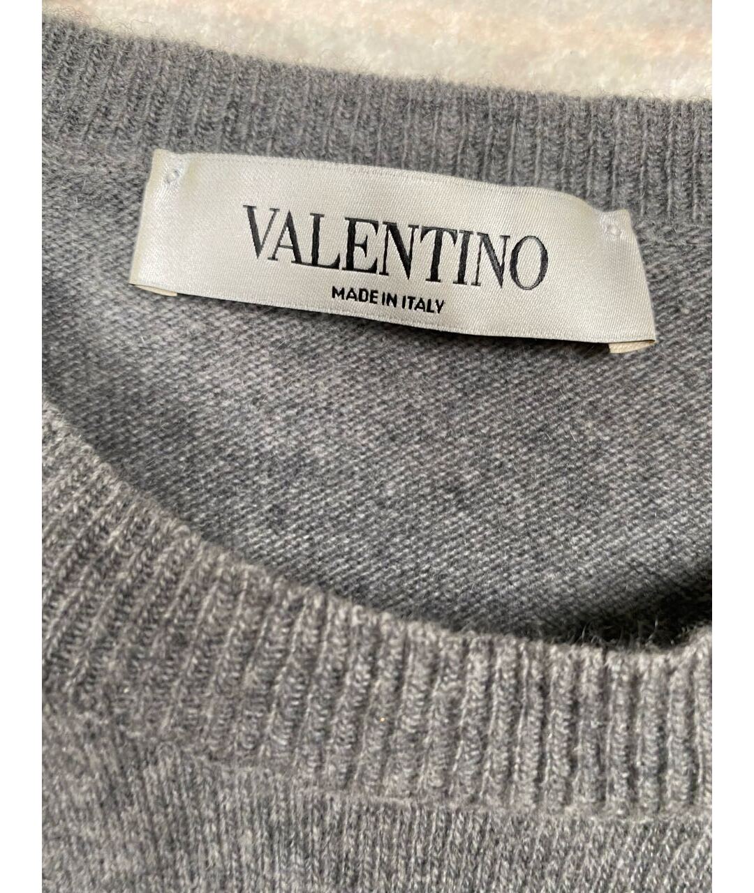 VALENTINO Серый шерстяной джемпер / свитер, фото 3