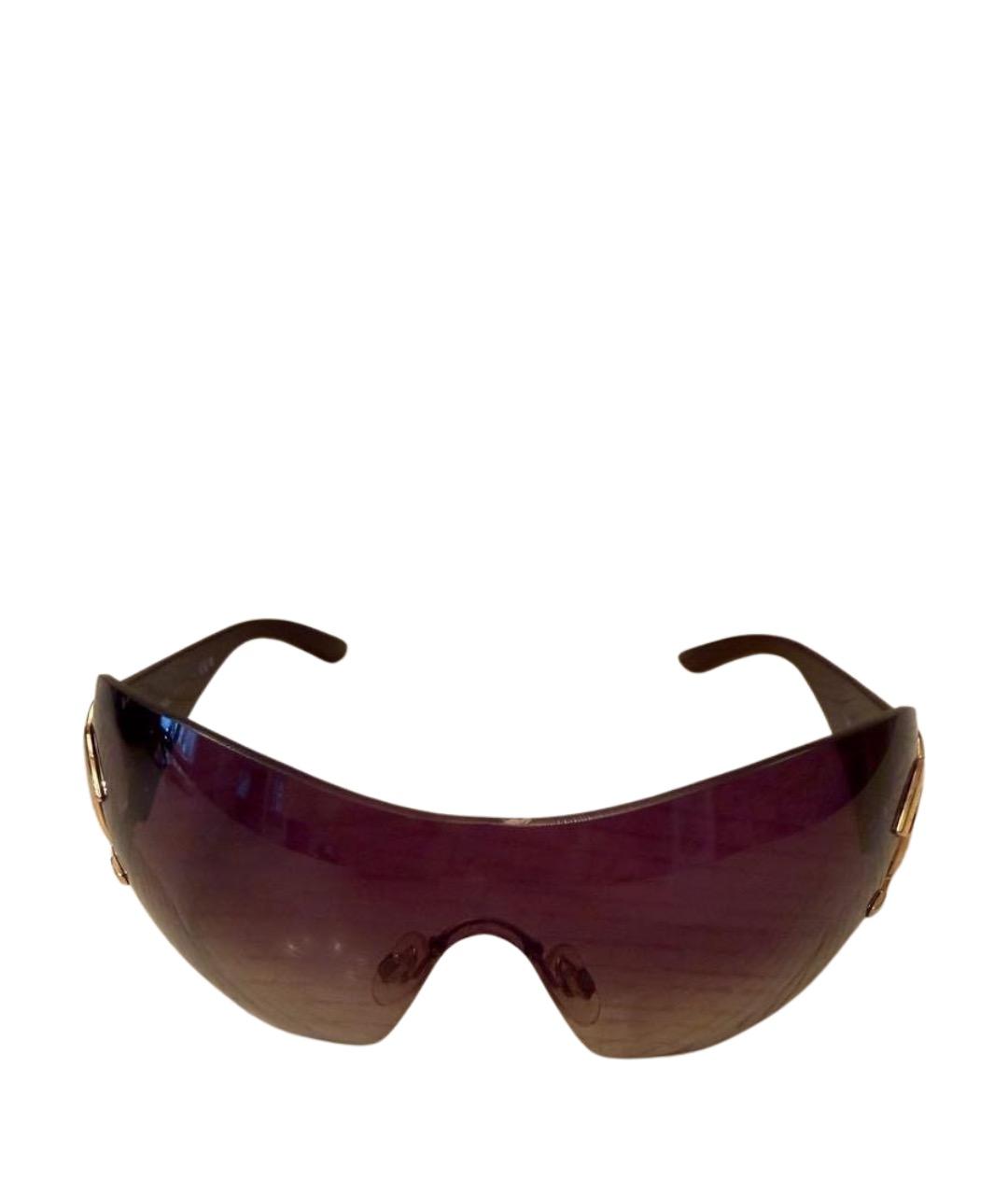 CHANEL Коричневые пластиковые солнцезащитные очки, фото 1