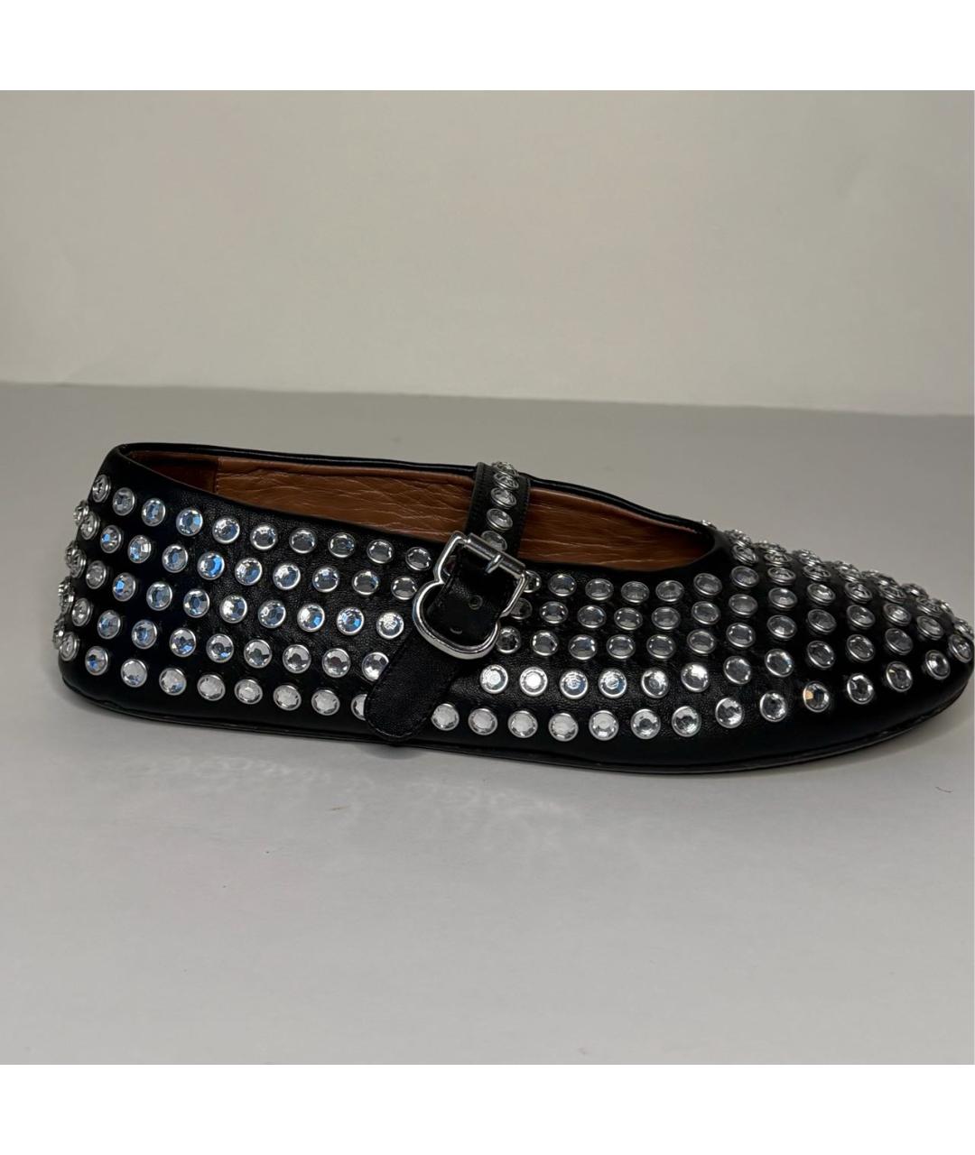 ALAIA Черные кожаные балетки, фото 9