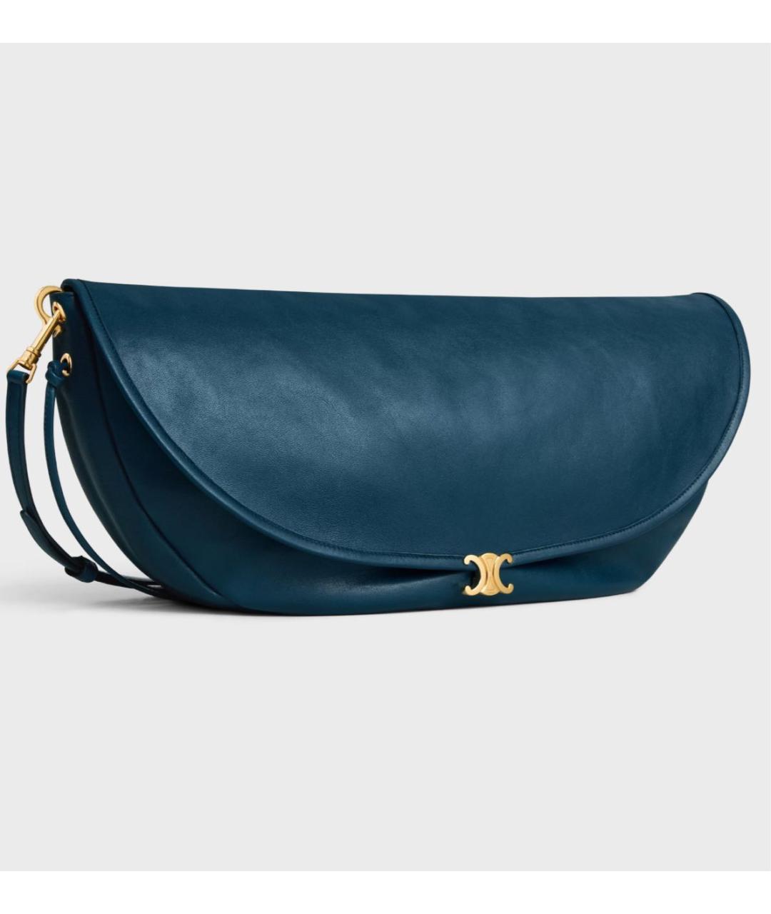 CELINE Синяя кожаная сумка тоут, фото 2