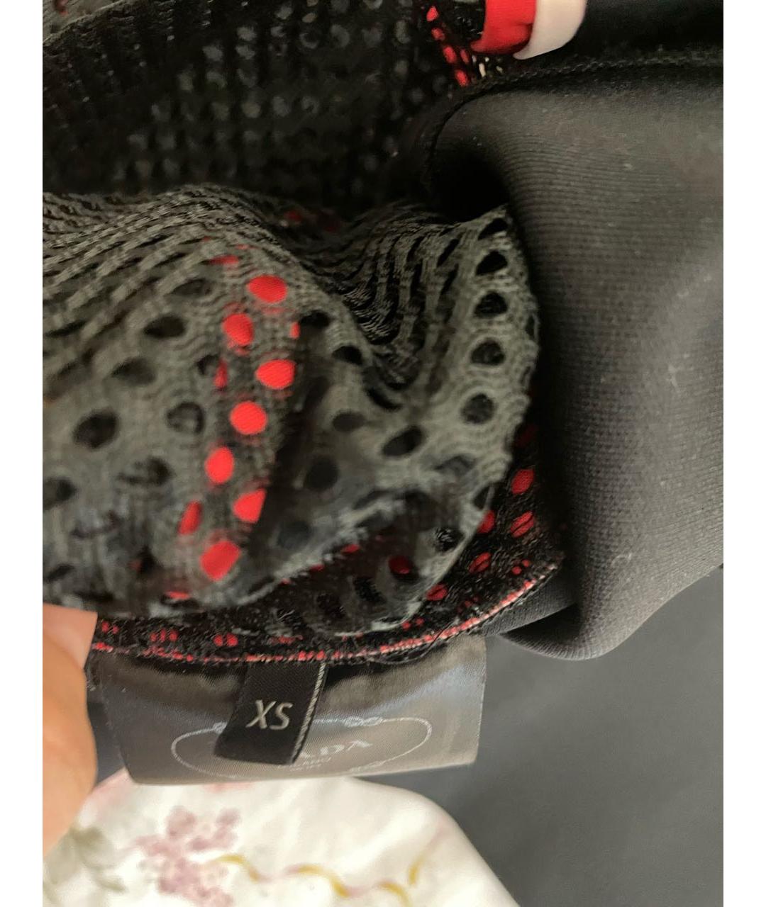 PRADA Черная полиэстеровая футболка, фото 7