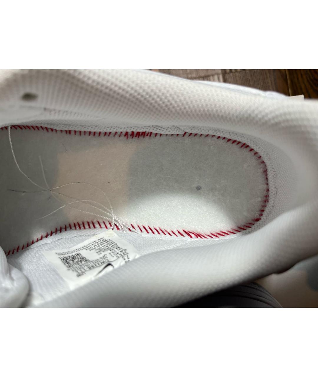 NIKE Белые кожаные низкие кроссовки / кеды, фото 6