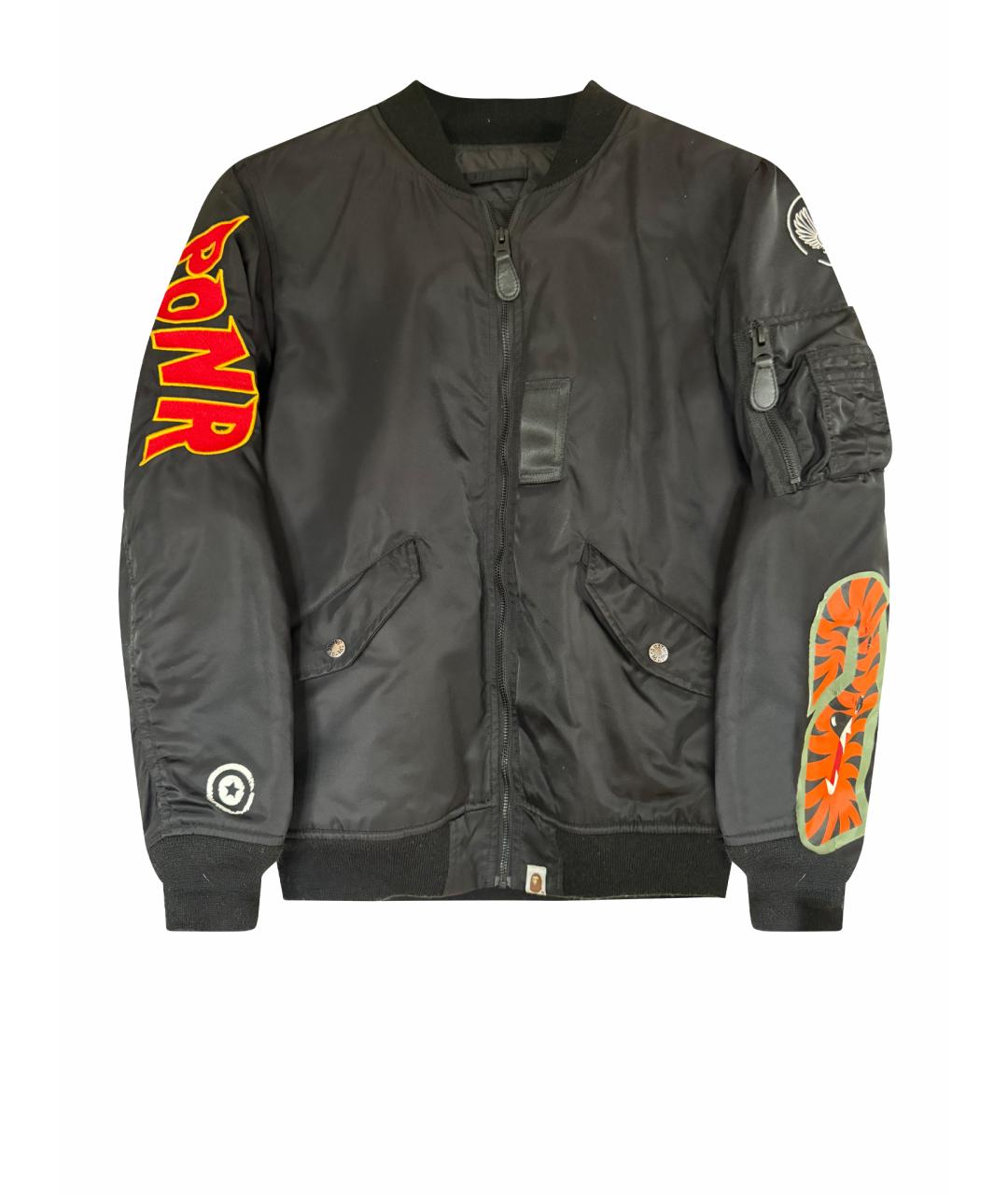 A BATHING APE Черная полиамидовая куртка, фото 1