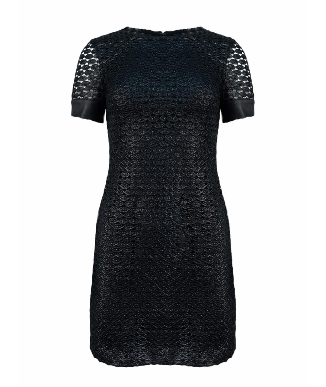 DIANE VON FURSTENBERG Черное полиэстеровое повседневное платье, фото 1