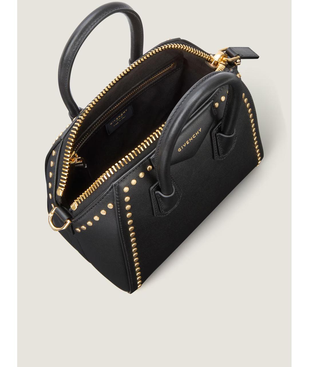 GIVENCHY Черная кожаная сумка тоут, фото 4