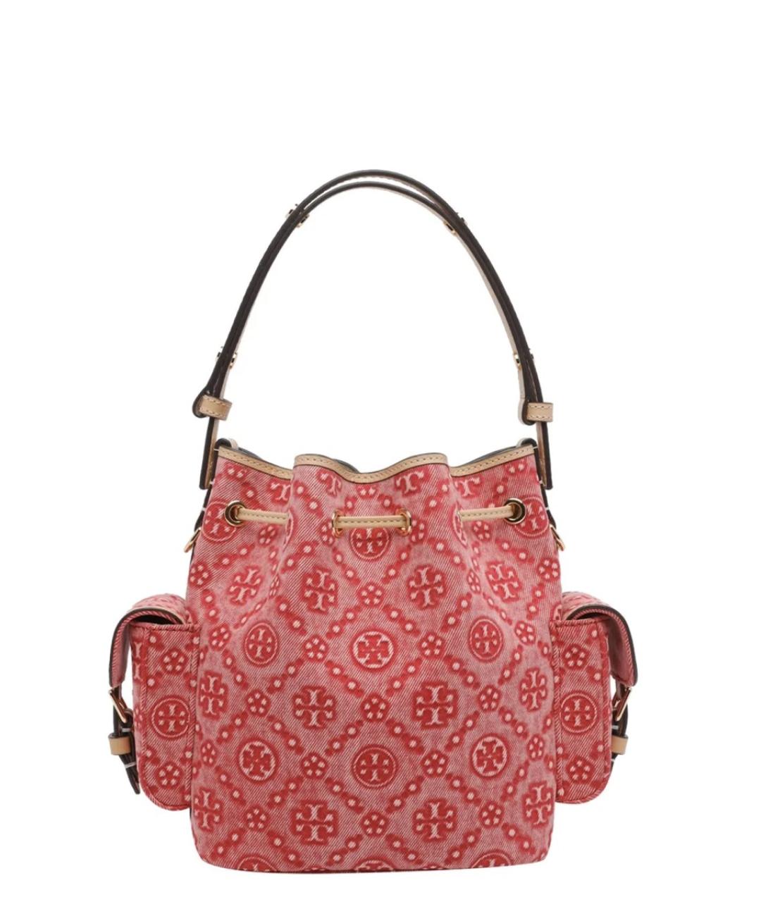 TORY BURCH Красная хлопковая сумка через плечо, фото 3