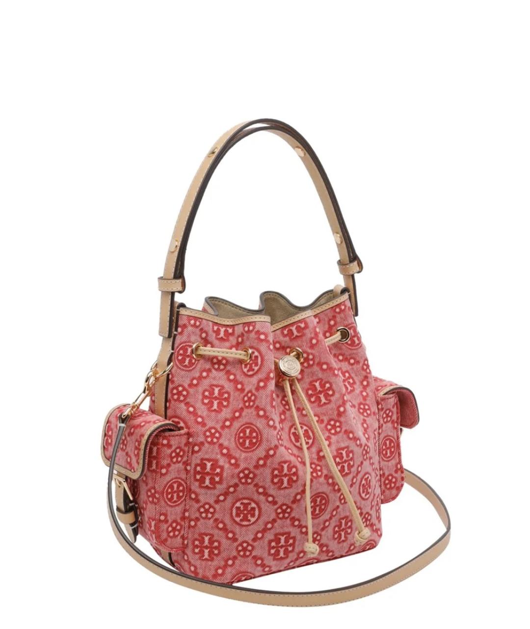 TORY BURCH Красная хлопковая сумка через плечо, фото 2