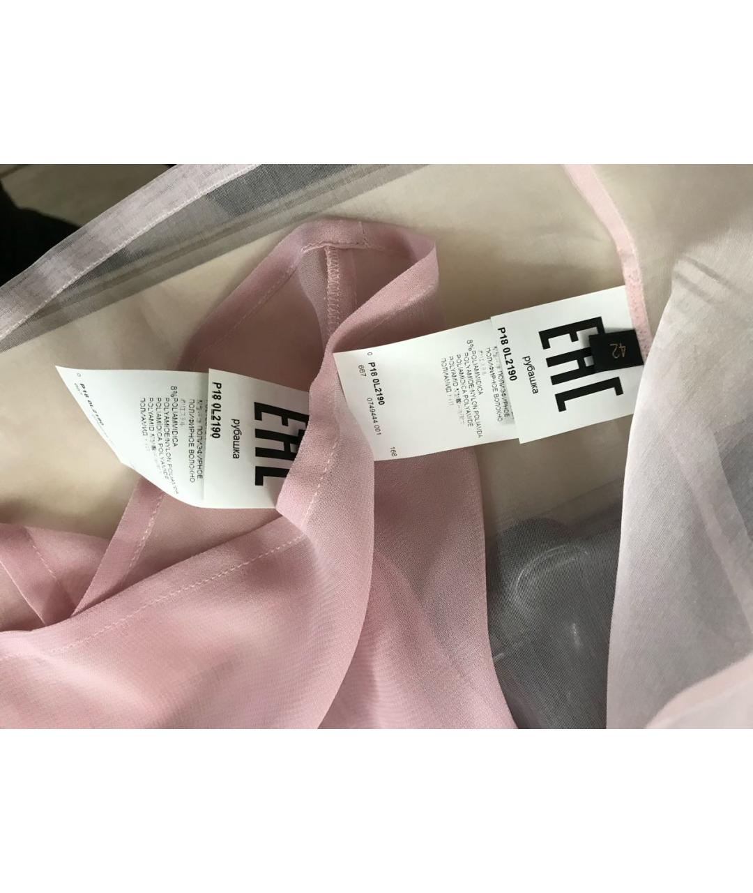 LES COPAINS Розовая полиэстеровая блузы, фото 8