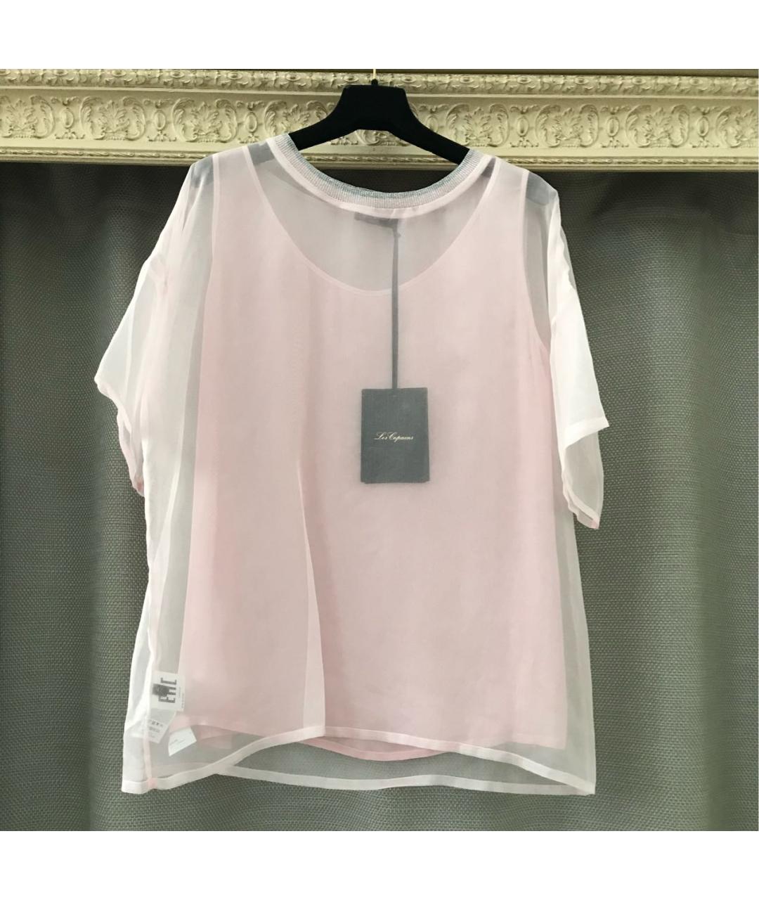 LES COPAINS Розовая полиэстеровая блузы, фото 7
