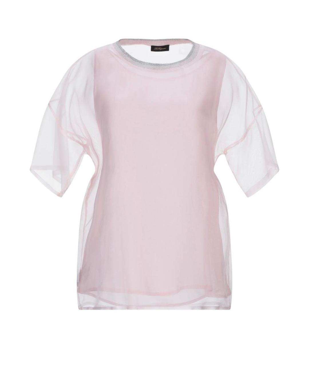 LES COPAINS Розовая полиэстеровая блузы, фото 9