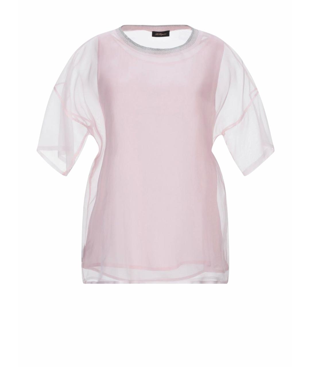 LES COPAINS Розовая полиэстеровая блузы, фото 1
