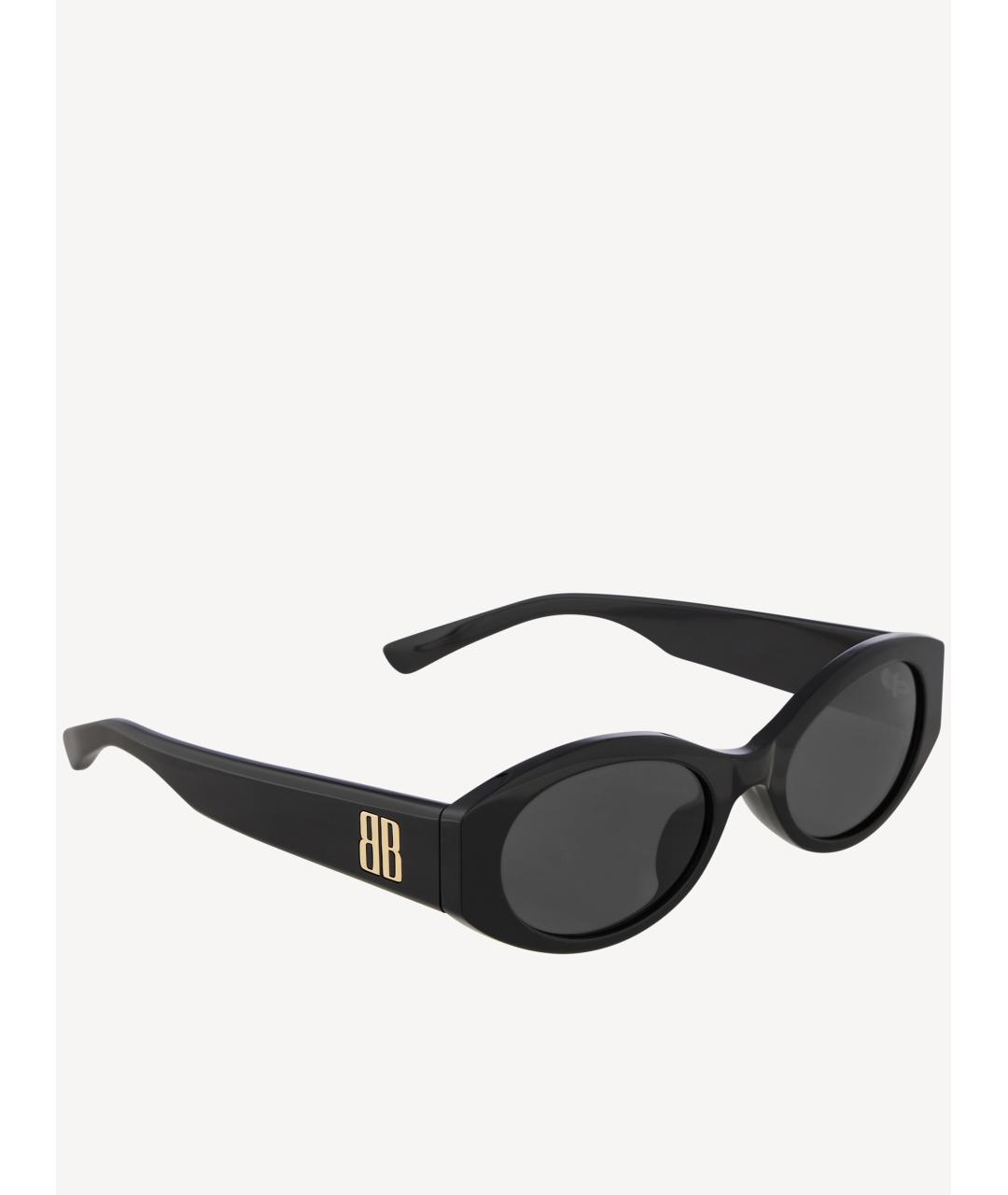 BALENCIAGA Черные пластиковые солнцезащитные очки, фото 4