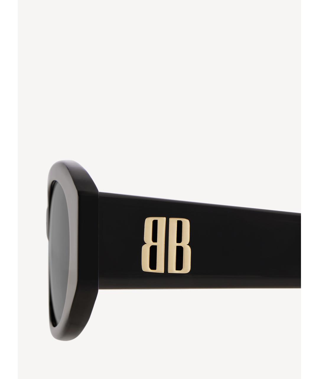 BALENCIAGA Черные пластиковые солнцезащитные очки, фото 5