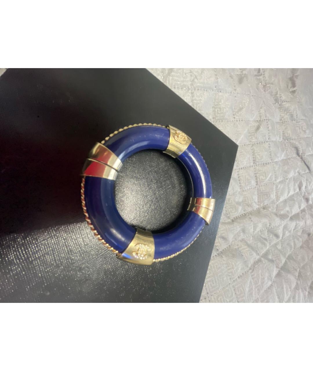 CHANEL Темно-синий металлический браслет, фото 2