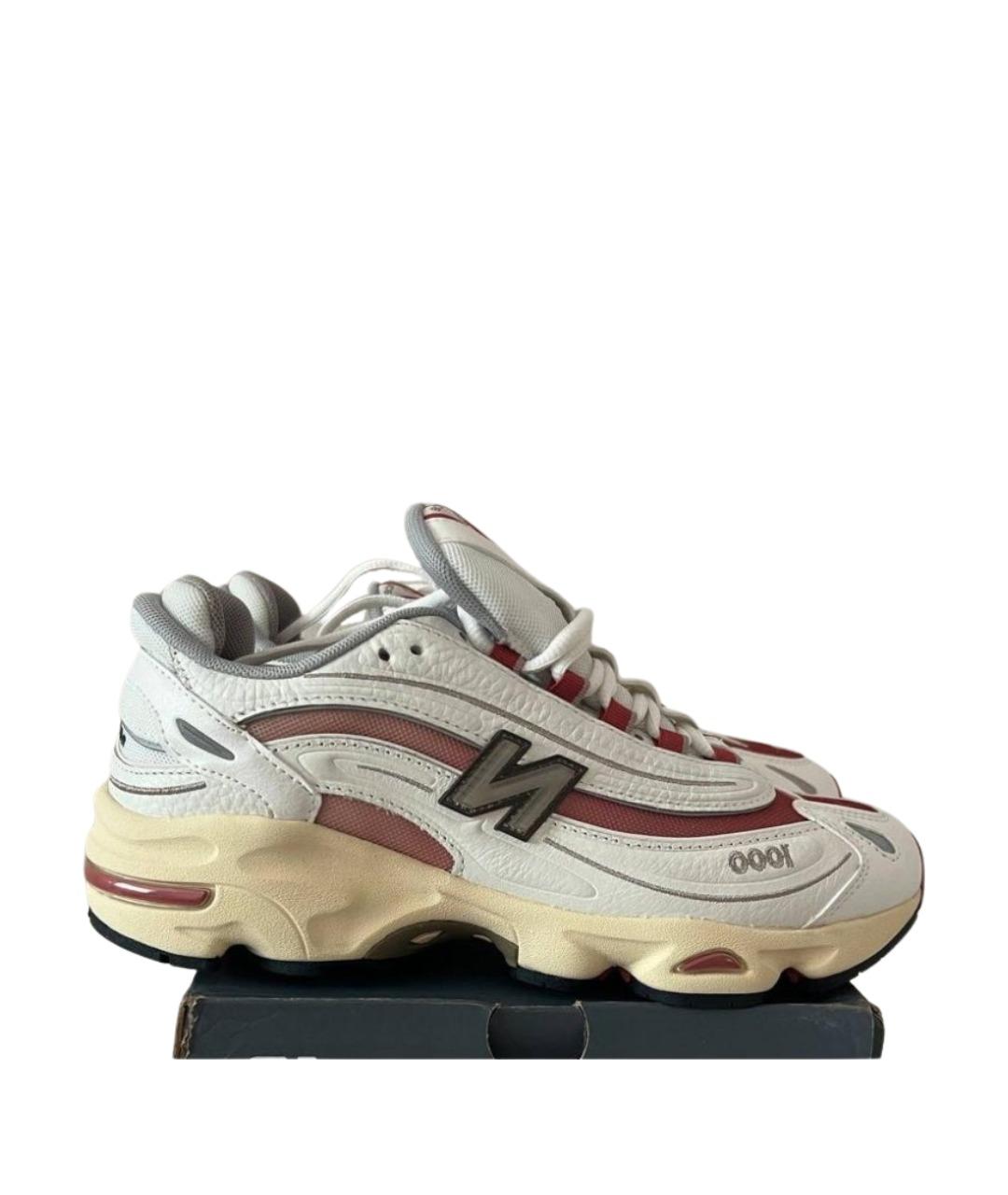 NEW BALANCE Белые кожаные низкие кроссовки / кеды, фото 6