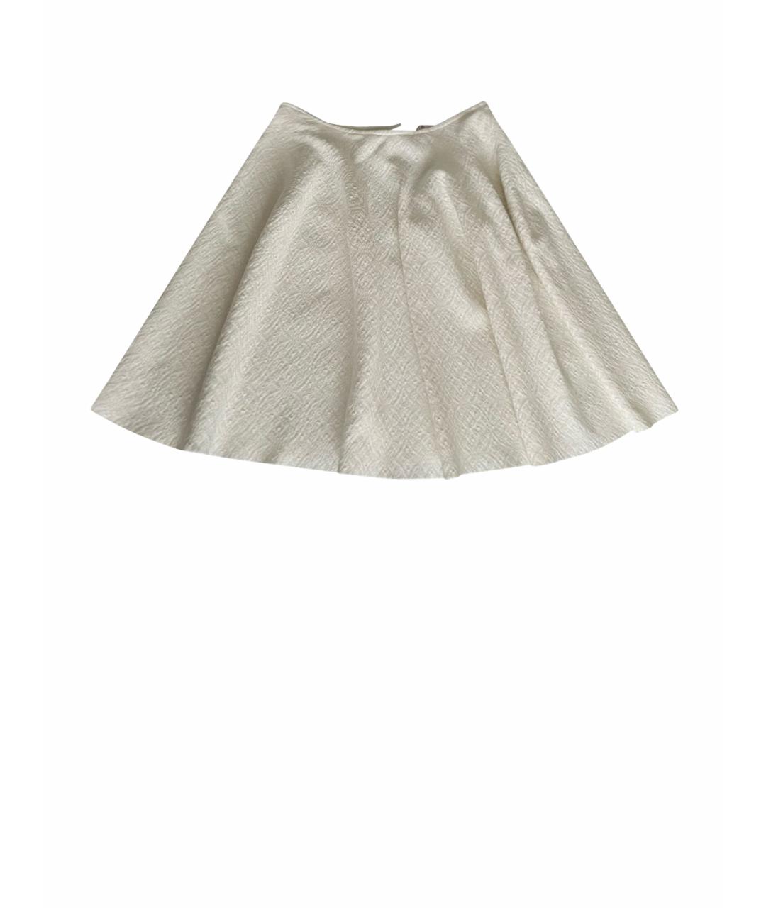 ALAIA Белая хлопковая юбка мини, фото 1