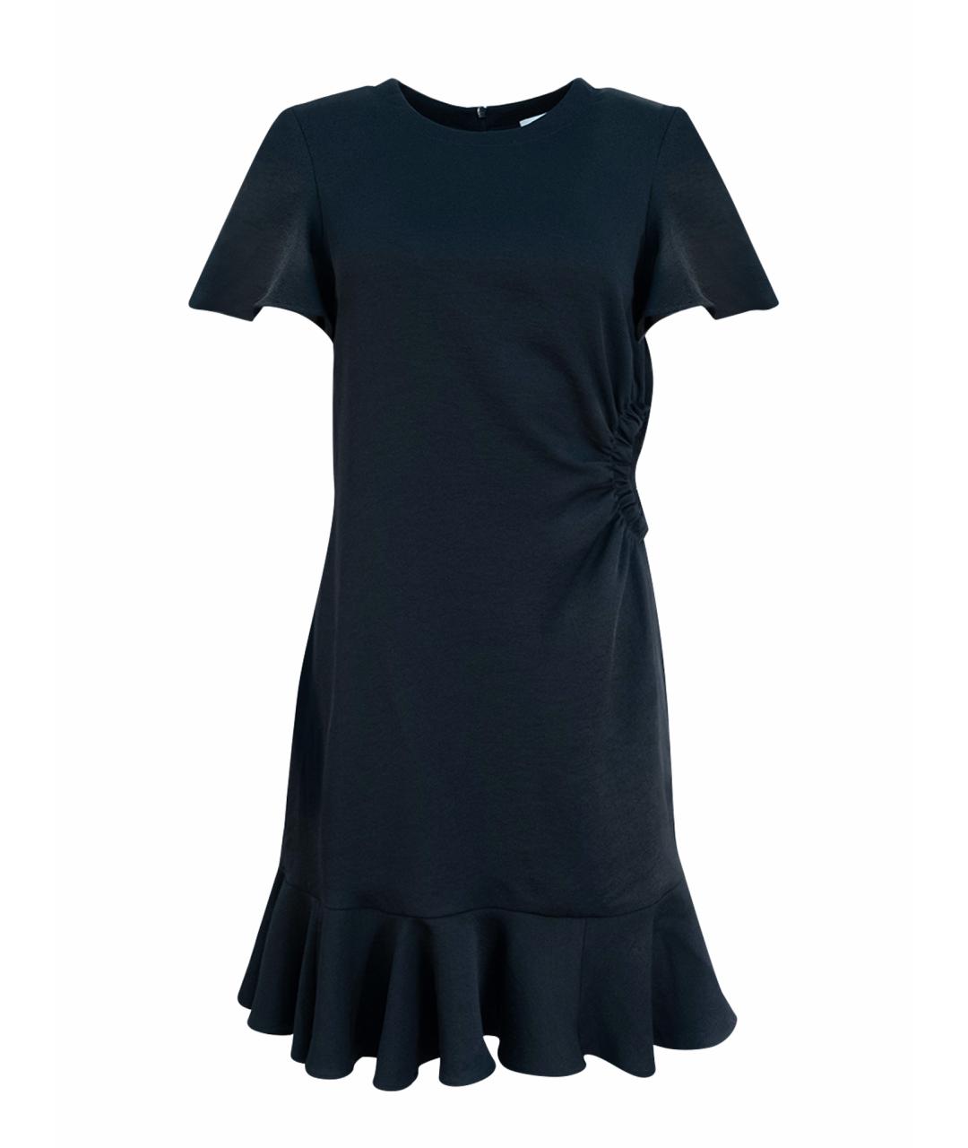 SANDRO Черное полиэстеровое повседневное платье, фото 1