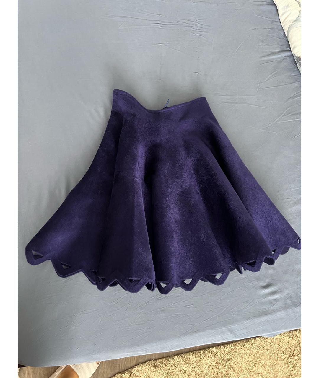 ALAIA Фиолетовая юбка мини, фото 2