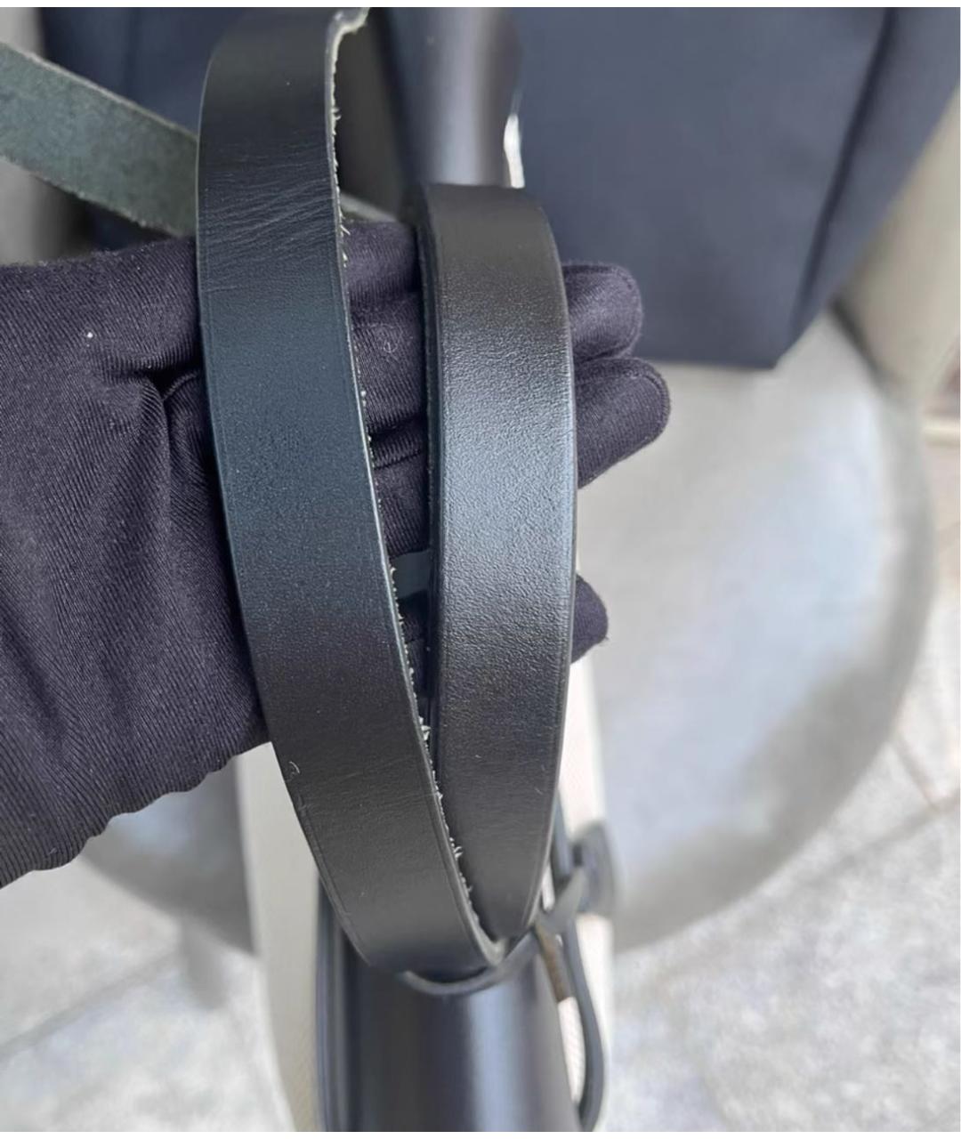 HERMES Черная тканевая сумка через плечо, фото 4