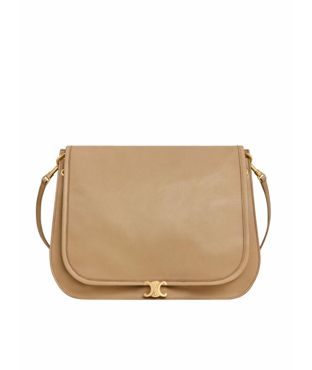 LOUIS VUITTON Бежевая кожаная сумка тоут, фото 1