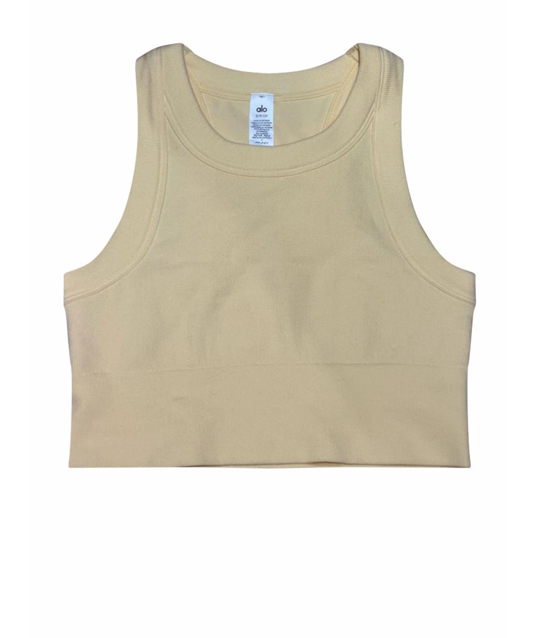 ALO YOGA Желтый хлопковый спортивные костюмы, фото 1