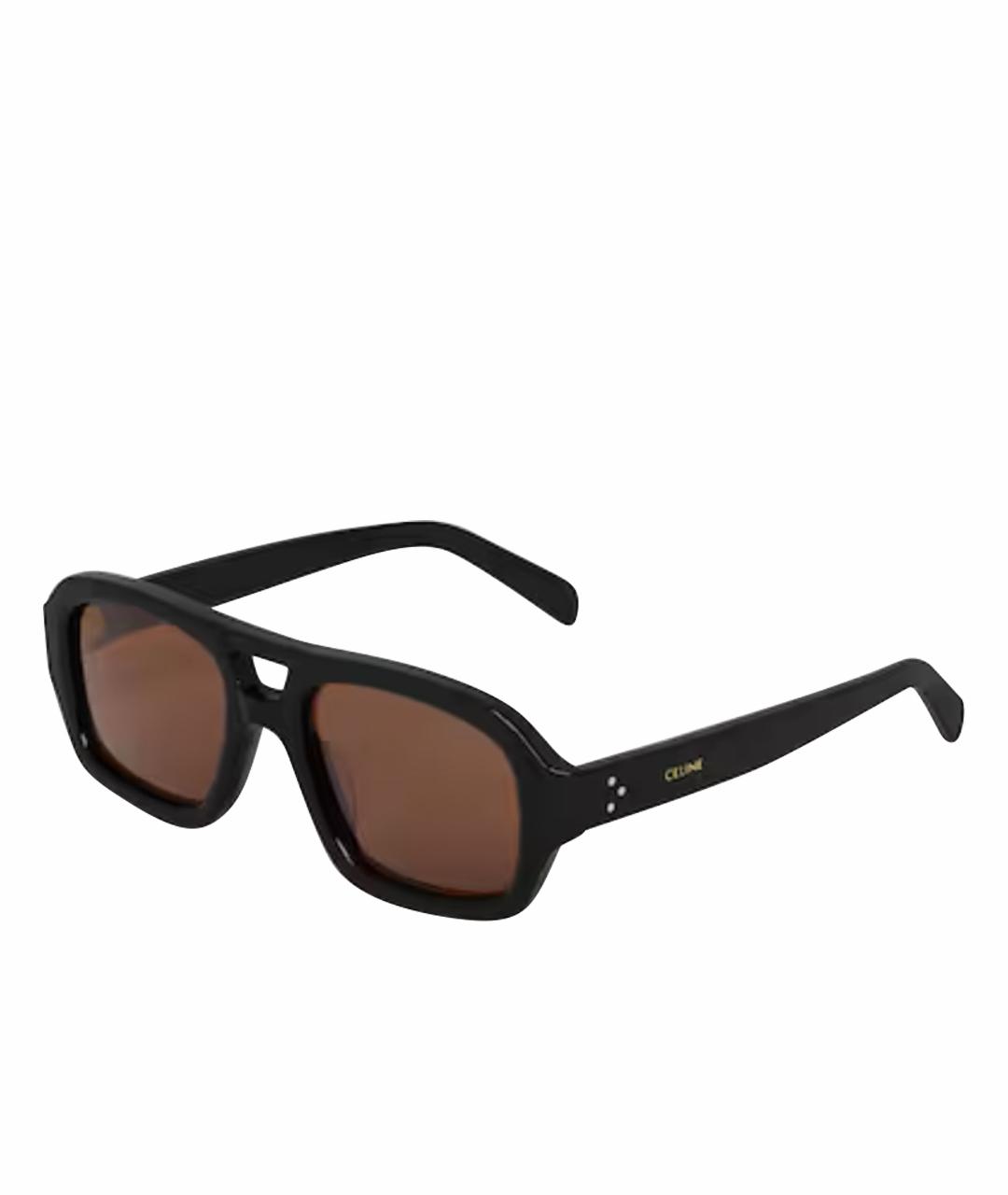 CELINE Черные пластиковые солнцезащитные очки, фото 1