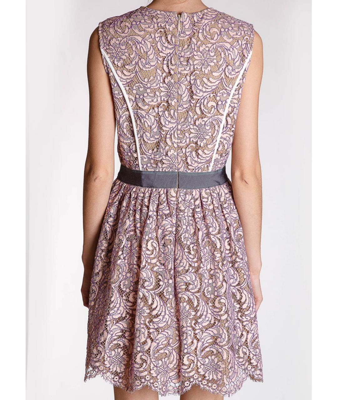 MSGM Розовое хлопковое коктейльное платье, фото 4