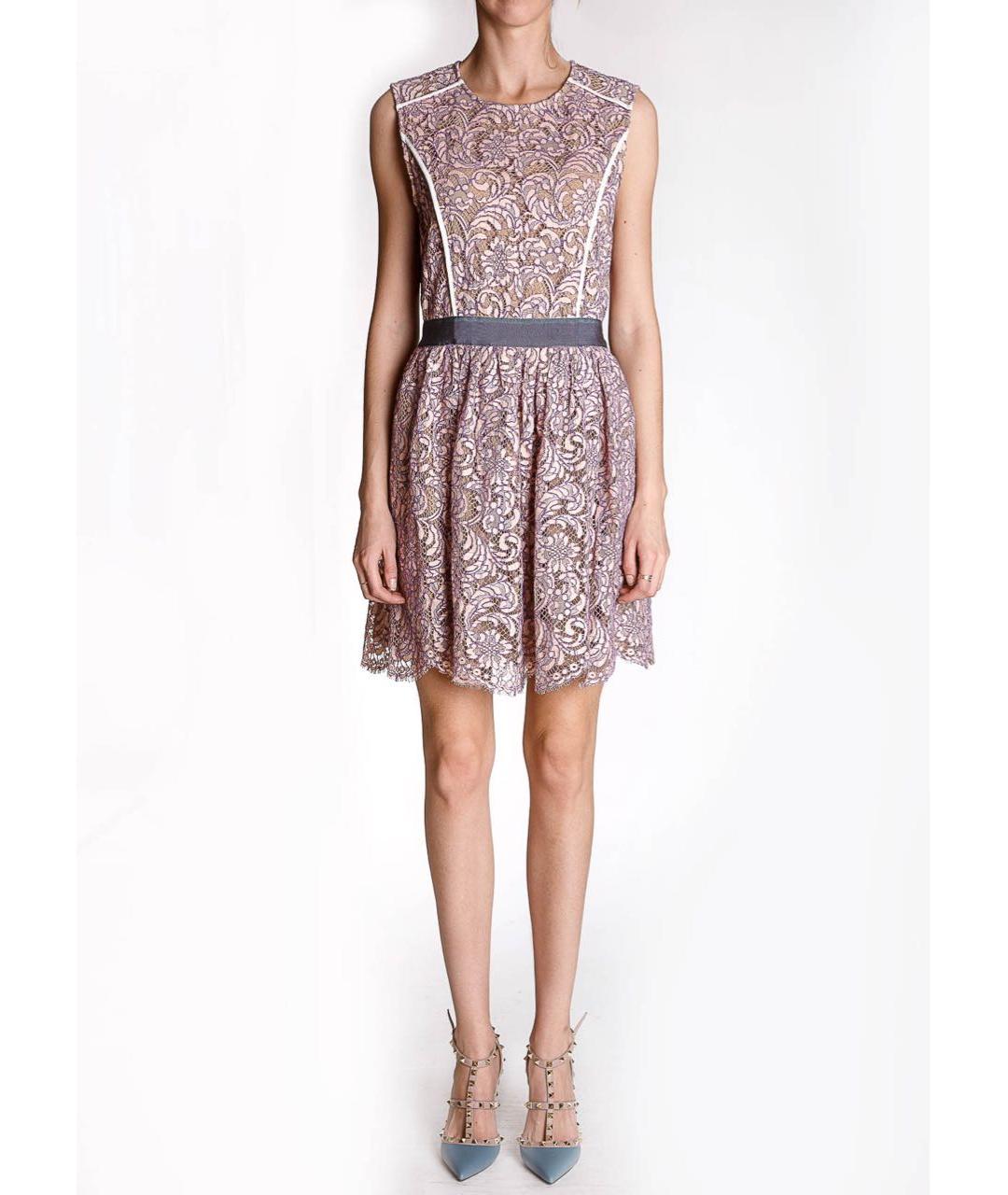 MSGM Розовое хлопковое коктейльное платье, фото 2